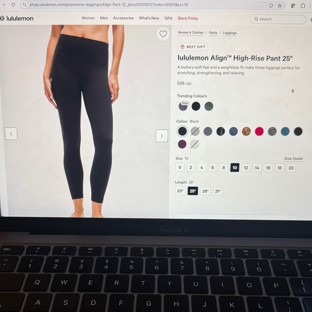 Lululemon Align High rise Pant 25”